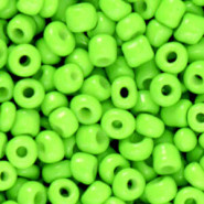 Seed beads 6/0 (4mm) Neon lime green